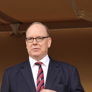 Les jumeaux ont vu le jour le 10 décembre 2014 sur le Rocher
Exclusif - Le prince Albert II de Monaco - La famille princière de Monaco assiste au match de l'Afrique du Sud (qui a remporté son match) lors du tournoi de qualification de rugby à 7 pour les JO 2024 au Stade Louis II à Monaco le 22 juin 2024. © Claudia Albuquerque / Bestimage 