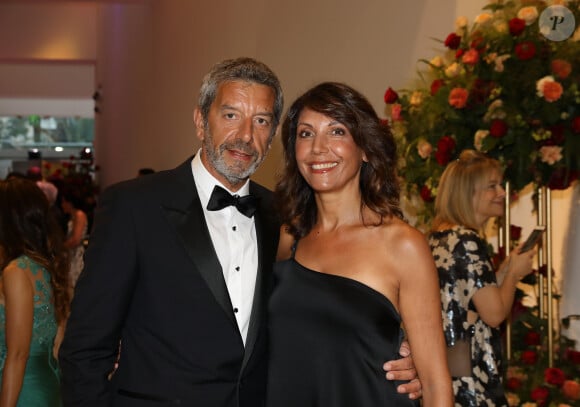 Michel Cymes et sa femme Nathalie - Arrivées des people à la 70ème édition du gala de la Croix Rouge monegasque à Monaco le 27 juillet 2018. © Dominique Jacovides/Bestimage