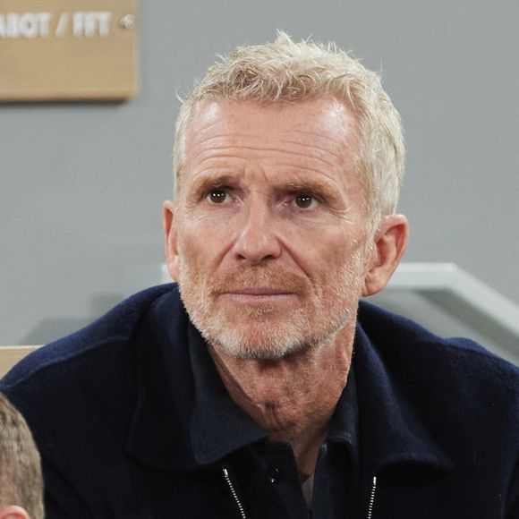 Denis Brogniart dans les tribunes des Internationaux de France de tennis de Roland Garros 2024 à Paris, France, le 31 mai 2024. © Jacovides-Moreau/bestimage