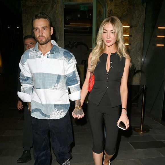 Manchester, Royaume-Uni - Liam Payne et sa petite amie Kate Cassidy passent une soirée au Sexy Fish à Manchester :