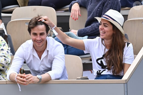 Anouchka Delon et Julien Dereims à Roland Garros en juin 2019. Photo de Laurent Zabulon / ABACAPRESS.COM