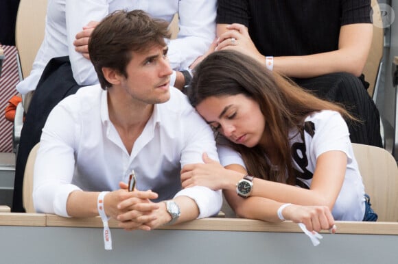 Anouchka Delon et Julien Dereims à Roland-Garros en juin 2019. Photo de Nasser Berzane/ABACAPRESS.COM