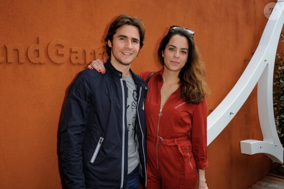 Anouchka Delon et Julien Dereims à Roland-Garros en mai 2016. Photo de Alban Wyters/ABACAPRESS.COM