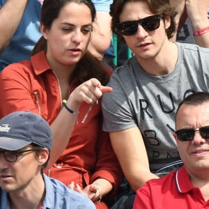 Anouchka Delon et Julien Dereims à Roland-Garros en mai 2016. Photo de Laurent Zabulon/ABACAPRESS.COM