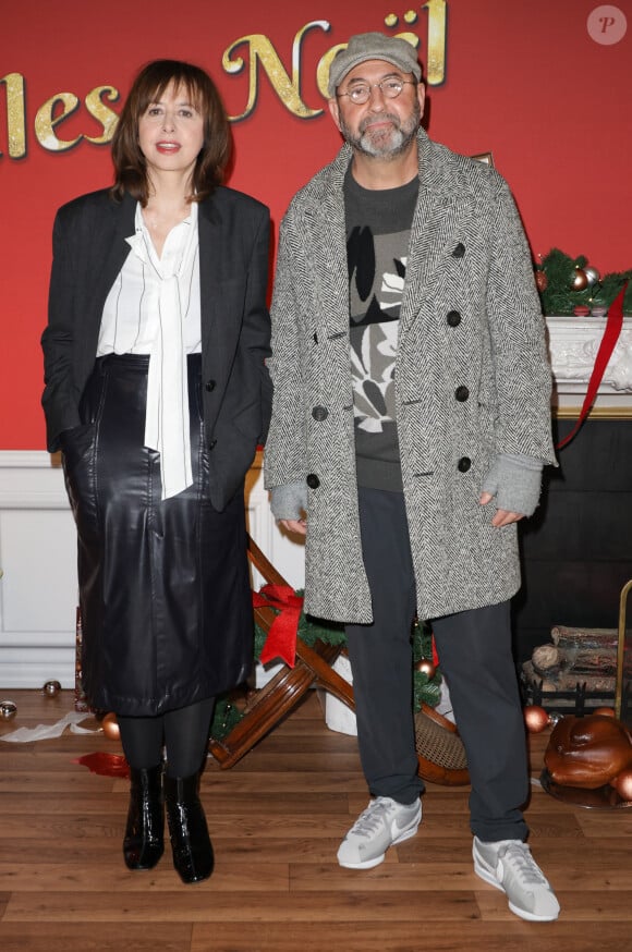 Valérie Bonneton et Kad Merad - Avant-première du film "Les boules de Noël" au cinéma Pathé-Wepler à Paris. Le 14 novembre 2024 © Coadic Guirec / Bestimage