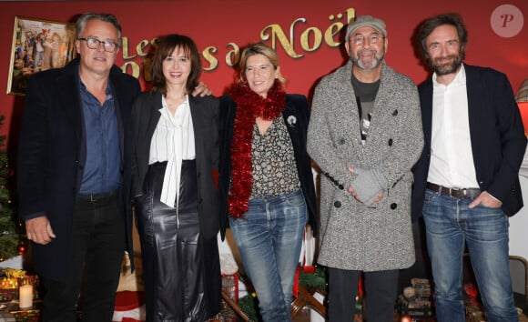 François Kraus, Valérie Bonneton, Alexandra Leclère, Kad Merad, Denis Pineau-Valencienne - Avant-première du film "Les boules de Noël" au cinéma Pathé-Wepler à Paris. Le 14 novembre 2024 © Coadic Guirec / Bestimage