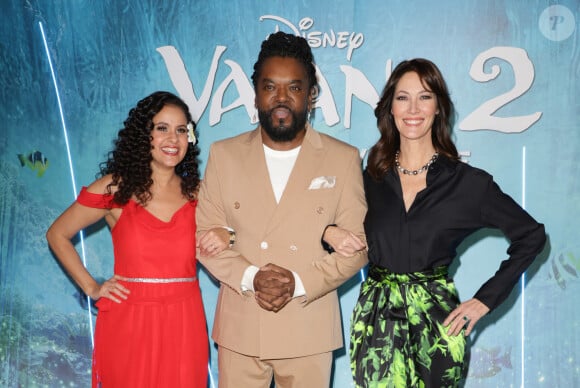 Cerise Calixte, Anthony Kavanagh et Mareva Galanter - Première du film Disney "Vaiana 2" au Grand Rex à Paris le 23 novembre 2024. © Coadic Guirec/Bestimage 