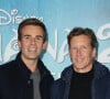 Séparé de son ex-mari Bruno Loup, il a officialisé leur amour en août dernier lors d'un voyage sur l'île de Ré. 
Jean-Baptiste Marteau et son compagnon Jean de Reynal - Première du film Disney "Vaiana 2" au Grand Rex à Paris le 23 novembre 2024. © Coadic Guirec/Bestimage 