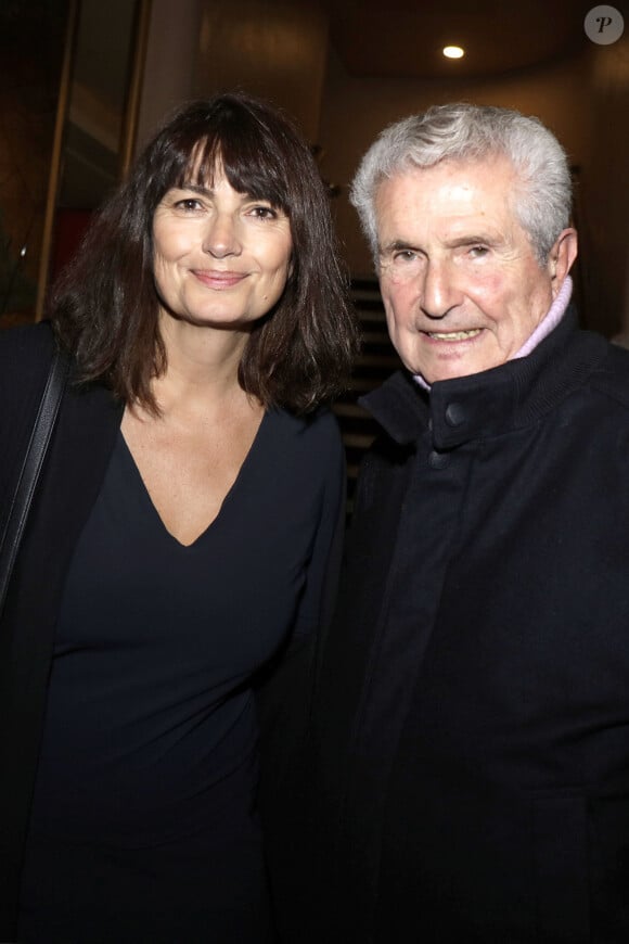 Exclusif - Claude Lelouch et sa femme Valérie Perrin lors de la soirée d'hommage au compositeur Francis Lai au Grand Rex à Paris le 5 novembre 2021. © Cédric Perrin / Bestimage 