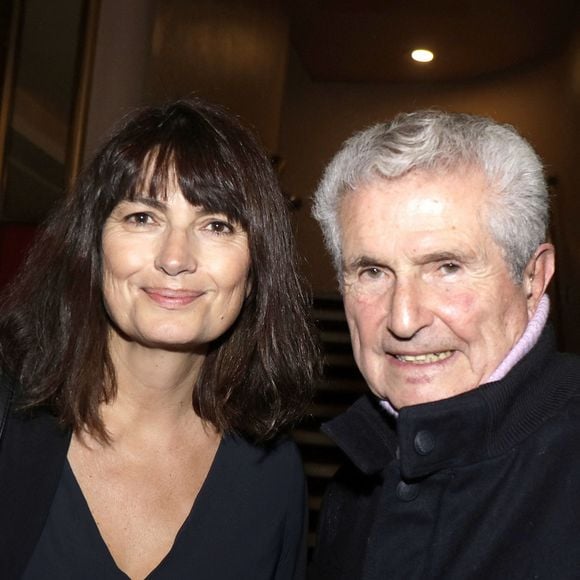 Exclusif - Claude Lelouch et sa femme Valérie Perrin lors de la soirée d'hommage au compositeur Francis Lai au Grand Rex à Paris le 5 novembre 2021. © Cédric Perrin / Bestimage 