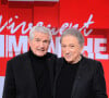 Exclusif - Claude Lelouch et Michel Drucker - Enregistrement de l'émission "Vivement dimanche" au studio Rive Gauche à Paris, présentée par M.Drucker et diffusée le 24 novembre sur France 3 © Guillaume Gaffiot / Bestimage 