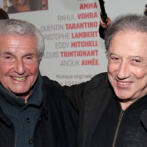 Exclusif - Claude Lelouch et Michel Drucker - Première du film "Tourner pour vivre" sur la vie cinématographique de Claude Lelouch (50 films) à Paris le 25 Avril 2022. © Bertrand Rindoff / Bestimage 