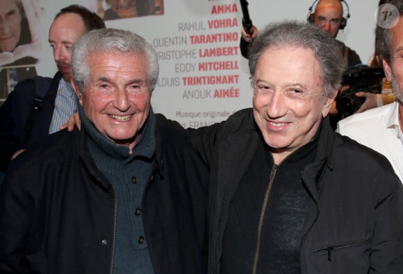 Exclusif - Claude Lelouch et Michel Drucker - Première du film "Tourner pour vivre" sur la vie cinématographique de Claude Lelouch (50 films) à Paris le 25 Avril 2022. © Bertrand Rindoff / Bestimage 