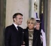 C'est au micro de BFM TV que la première dame a partagé le fond de sa pensée
Le président Emmanuel Macron et sa femme Brigitte Macron lors de l'accueil par le couple présidentiel français du président du Kazakhstan au palais de l'Elysée à Paris pour un dîner d'état le 5 novembre 2024. © Dominique Jacovides / Bestimage 