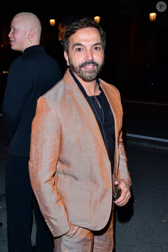 Kamel Ouali à la sortie de la soirée de l'exposition "Thierry Mugler: couturissime" au Musée des Arts Décoratifs (MAD) à Paris le 28 septembre 2021. © Pierre Perusseau / Bestimage