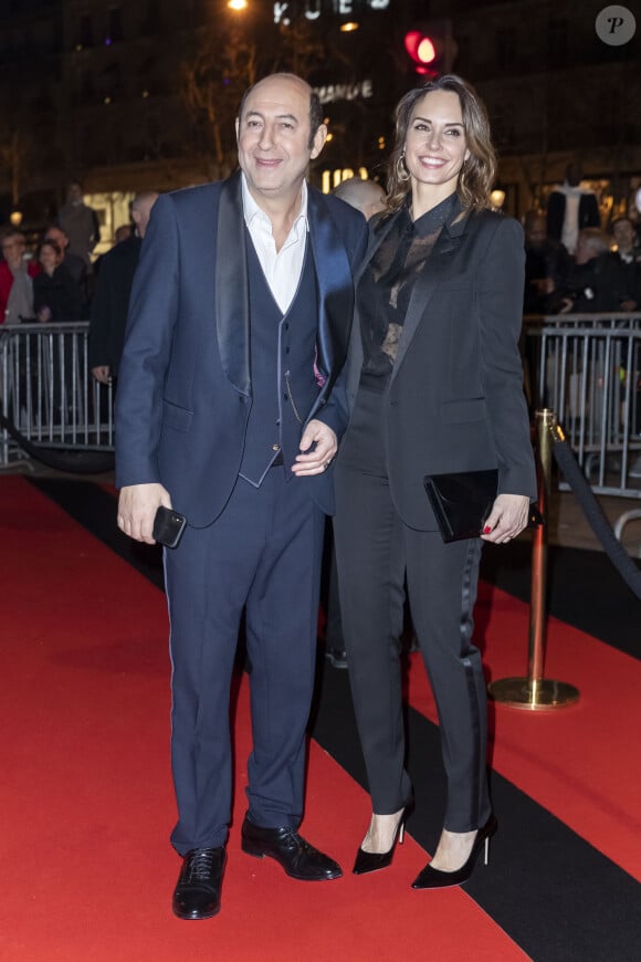 Kad Merad et sa femme Julia Vignali - Arrivées au dîner de la 44ème cérémonie des César au Fouquet's à Paris. Le 22 février 2019 © Borde-Jacovides / Bestimage 