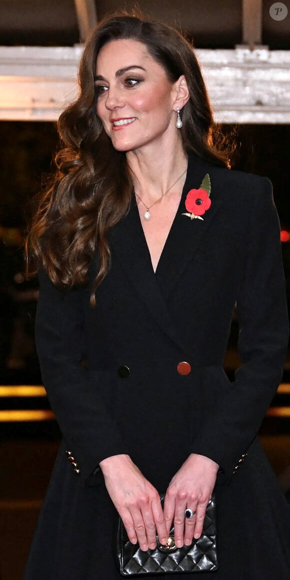 Catherine Kate Middleton, princesse de Galles - La famille royale du Royaume Uni assiste au Festival du souvenir (Festival of Remembrance) au Royal Albert Hall, Londres le 9 novembre 2024. © Chris Ratcliffe / Pool / Julien Burton via Bestimage 