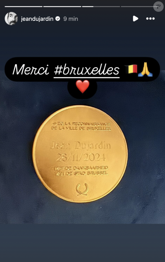 L'acteur était en Belgique où il a reçu la Médaille de Reconnaissance de la Ville de Bruxelles
