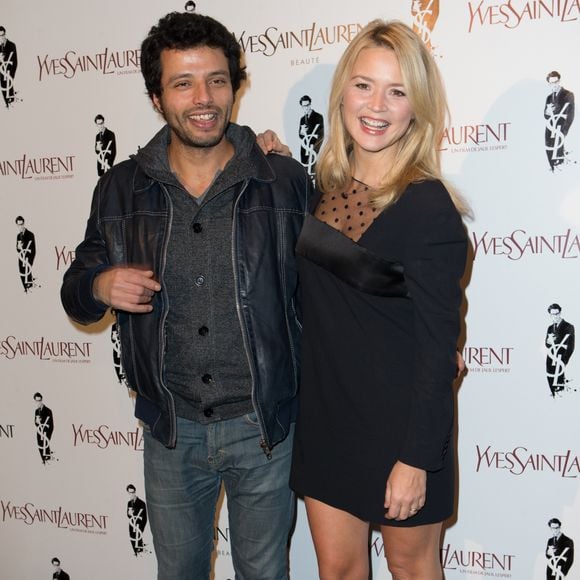 Virginie Efira et son compagnon Mabrouk El Mechri - Avant-premiere du film biopic "Yves Saint Laurent" a l'UGC Normandie a Paris, le 19 decembre 2013. 