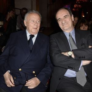 Philippe Bouvard et Pierre Lescure - Soirée des 19e Lauriers de la Radio et de la Télévision à l'Hôtel de Ville de Paris, le 17 février 2014.