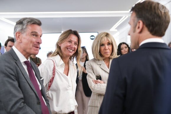 Sarah Poniatowski - Inauguration de la Maison de l'Elysée située en face du Palais de l'Elysée, par le Président de la République Emmanuel Macron et sa femme Brigitte Macron, à l'occasion des Jeux Olympiques et Paralympiques de Paris 2024. Le 24 juillet 2024, a Paris. © Isa Harsin / Pool / Bestimage 