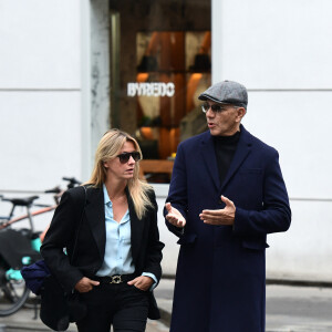 Exclusif - Prix Spécial - Sarah Poniatowski (Lavoine) et son compagnon Roschdy Zem - Hommage à la chanteuse Dani en l'église Saint-Roch à Paris le 1er octobre 2022.