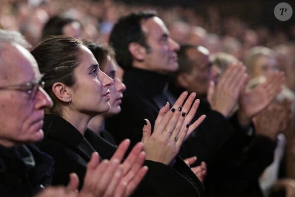 Exclusif - Anthony Delon, Loup Delon, Liv Delon lors de la soirée hommage Ciné-concert symphonique "Alain Delon, le dernier Samouraï" au palais des congrès à Paris le 8 novembre 2024 le jour de son anniversaire. Pour cette soirée, le chef d'orchestre Vahan Mardirossian a dirigé l'orchestre symphonique de Douai. © Moreau / Jacovides / Bestimage