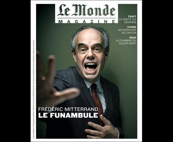 Frédéric Mitterrand, en couverture du Monde Magazine numéro 30