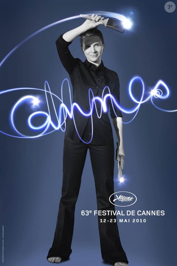 L'affiche du 63e Festival de Cannes, qui se tiendra du 12 au 23 mai 2010.