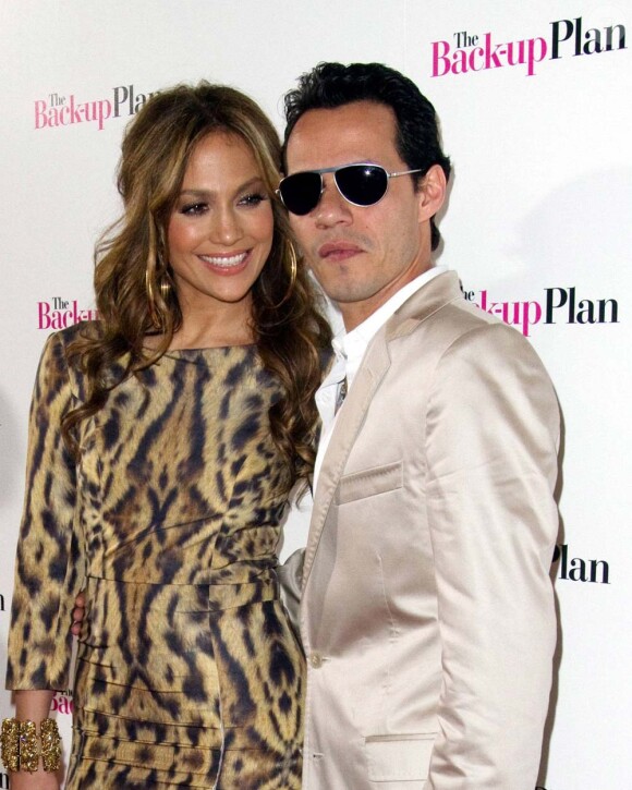 Jennifer Lopez et Marc Anthony, avant-première du film Le plan B, à Miami, le 14 avril 2010 !