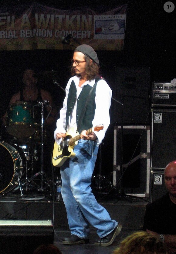 Johnny Depp retrouvait en 2007 son ancien groupe, The Kids...