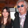 Flavio Briatore et sa superbe Elisabetta Gregoraci à l'American Bar de l'Hotel de Paris, à Monte-Carlo, le 24 avril 2010