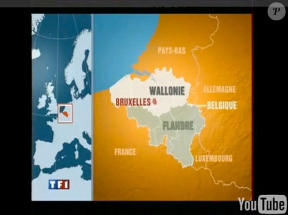 Tf1 inverse la carte de la Belgique lors du JT de 20 Heures