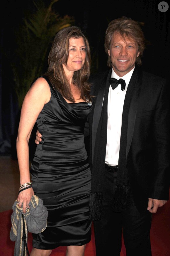 Jon Bon Jovie et sa femme au second dîner des correspondants de presse organisé par les Obama à Washington. Le 1er mai 2010.