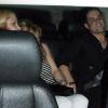 Hilary Duff, son fiancé Mike Comrie et des amis quittent le club Trousdale à Beverly Hills le 7 mai 2010