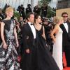 Cate Blanchett et Russell Crowe présentent le film Robin des Bois avec le producteur Brian Grazer pour l'ouverture du festival de Cannes le 12 mai 2010