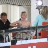 Carey Mulligan lors d'une interview le 13 mai 2010 à Cannes