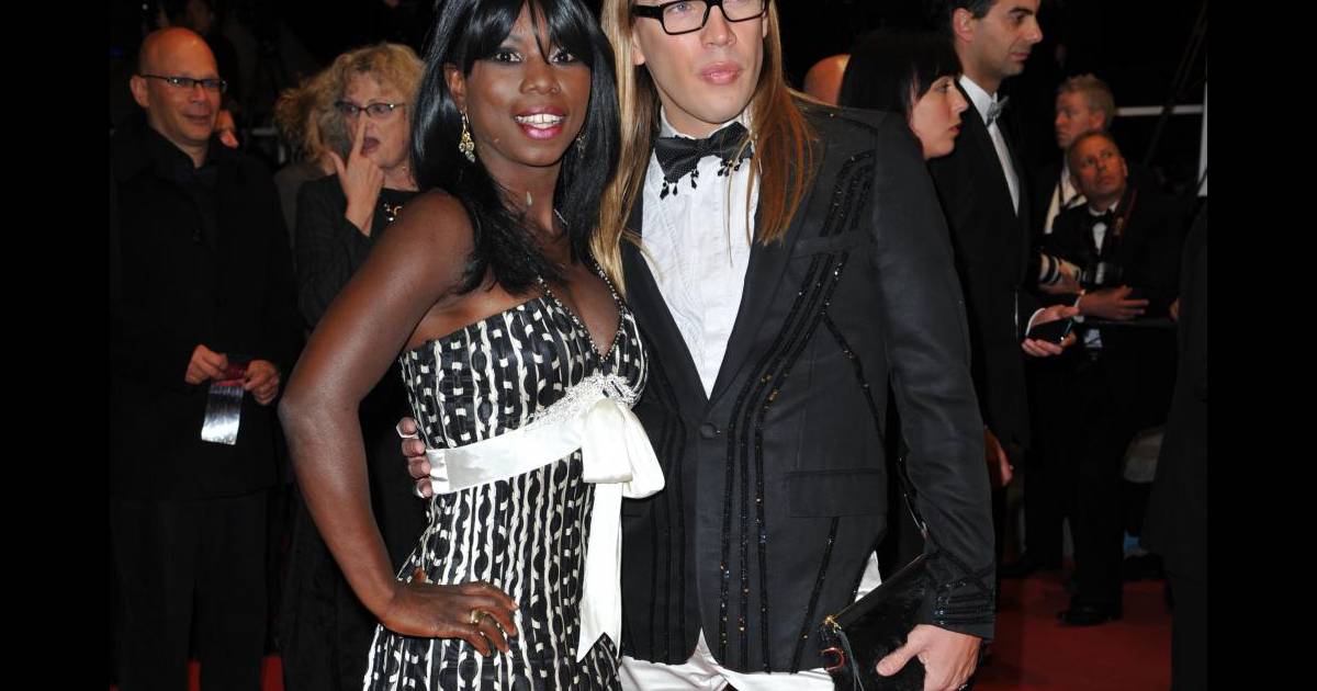 Surya Bonaly et Christophe Guillarmé sur le tapis rouge du Festival de