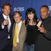 Michael Weatherly, David McCallum, Pauley Perrette et Rocky Carroll farrivent à la soirée CBS 2010 pour la saison 2010/2011 au Parc Damrosch à New York le 19 mai 2010