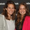 Amélie Mauresmo et Marie-Ange Casta au lancement de la collection Toning, de Reebok. 18/05/2010