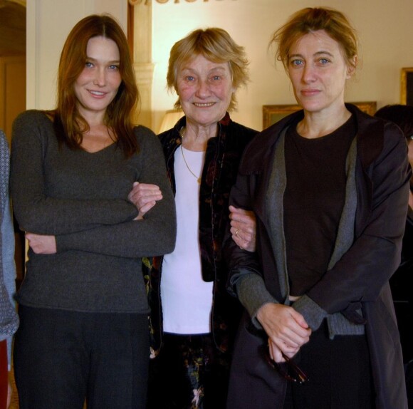 Carla Bruni et Valeria Bruni-Tedeschi en compagnie de leur mère Marisa Borini
