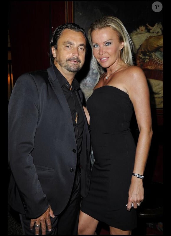 Henri Leconte et son épouse Florentine lors de la soirée organisée par Massimo Gargia au Mathi's à Paris le 26 mai 2010