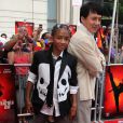 Jaden Smith et Jackie Chan, à l'occasion de l'avant-première de  Karate Kid , à l'AMC River East 21 Theatre de Chicago, le 26 mai 2010.