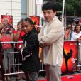 Jaden Smith et Jackie Chan, à l'occasion de l'avant-première de  Karate Kid , à l'AMC River East 21 Theatre de Chicago, le 26 mai 2010.