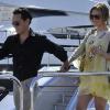 J-Lo et Marc Anthony prennent du bon temps sur le bateau de leurs amis Dolce & Gabbana. Mai 2010