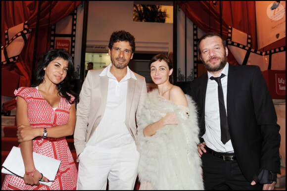 Reem Kherici, Pascal Elbé, Emmanuelle Béart et Samuel Le Bihan lors du festival du film de Tunis le 30 mai 2010
