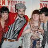 Lussi, François, Luce et Ramon lors de la projection en avant-première du documentaire sur les Doors When You Are Strange au MK2 Gambetta à Paris le 1er juin 2010