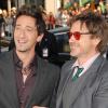 Adrien Brody et Robert Downey Jr. lors de l'avant-première de Splice à Los Angeles le 2 juin 2010