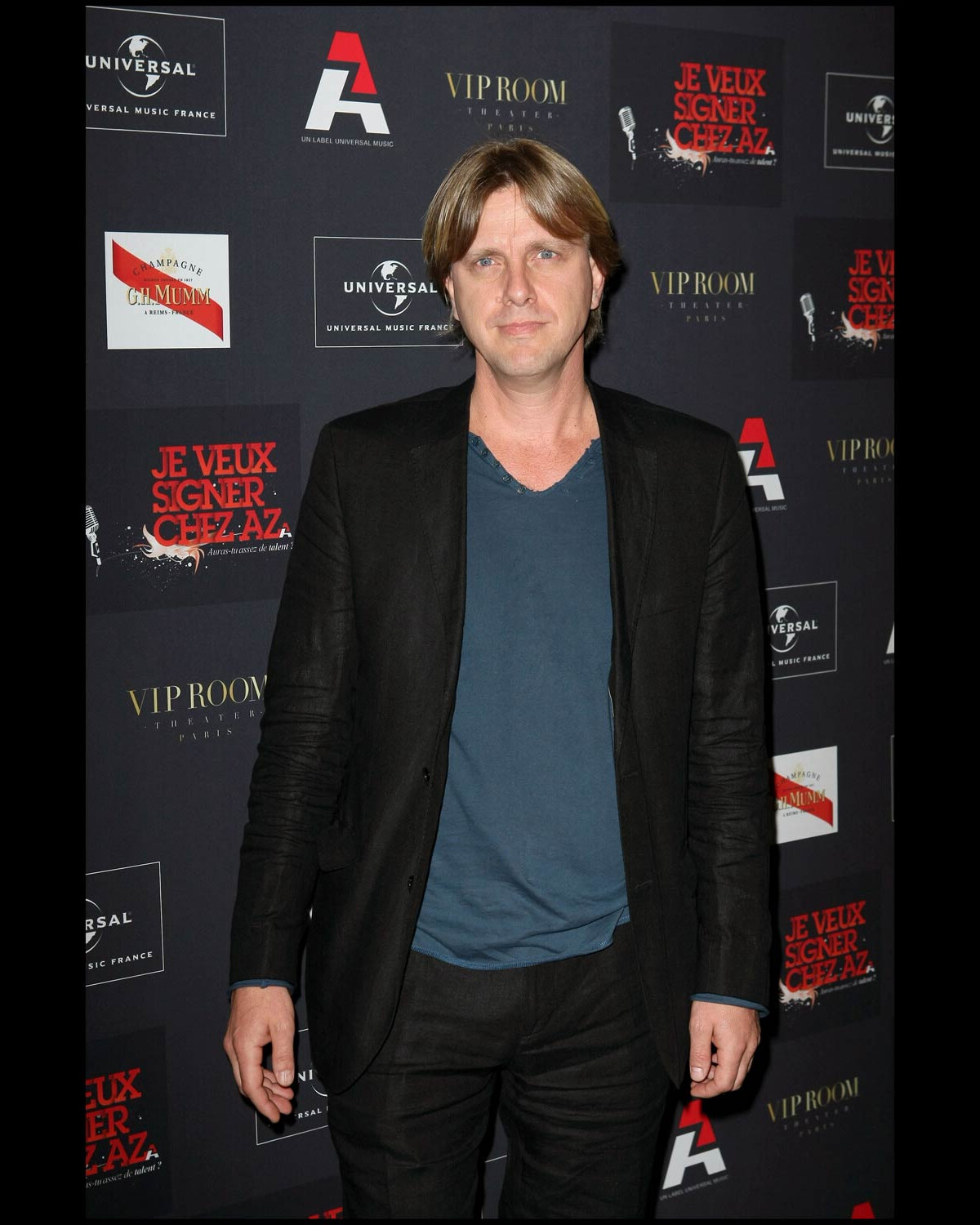 Photo Claude François Jr., à l'occasion de la grande soirée AZ, qui s