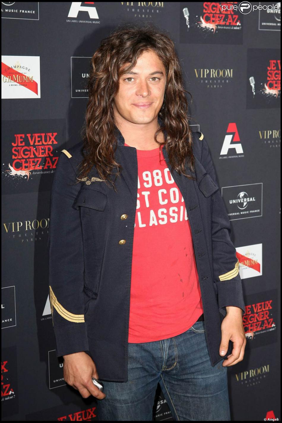 Aurélien Wiik, à l'occasion de la grande soirée AZ, qui s'est tenue au VIP Room Theatre, à Paris ...
